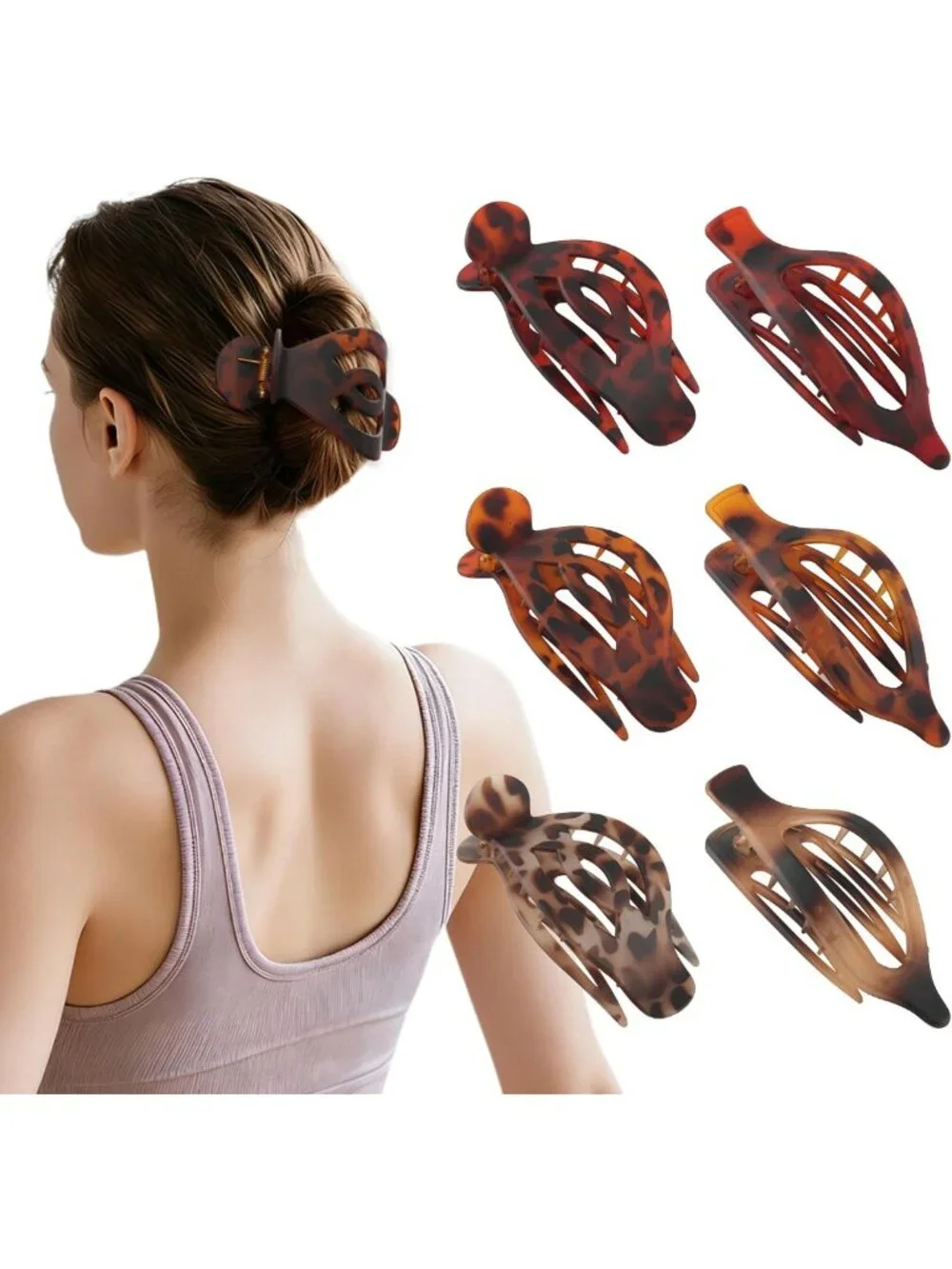 Extra Large Non-Slip Hair Clips for Thick Hair | Strong Hold Duckbill Claw Clips